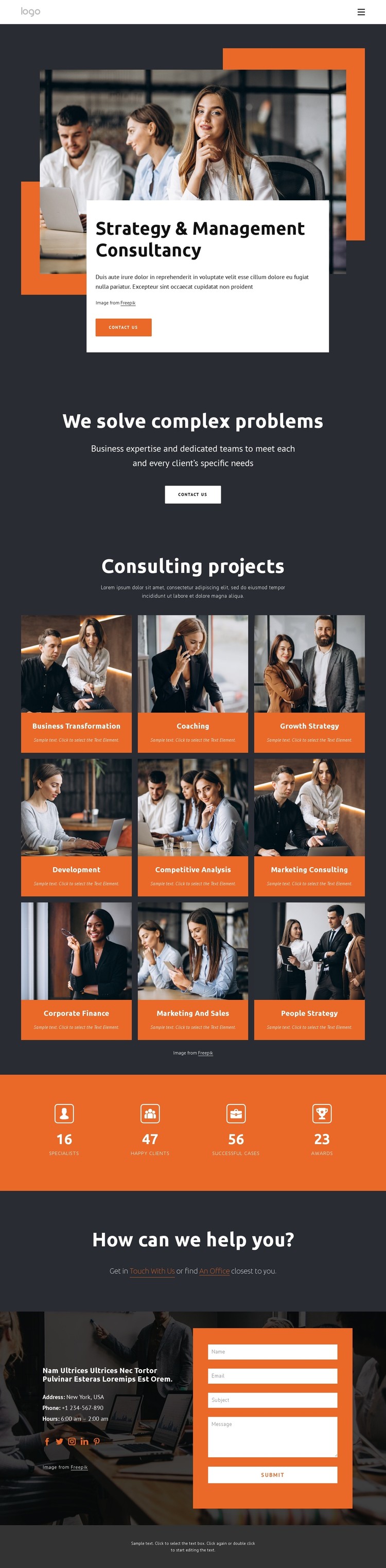 Strategy and management company CSS Template