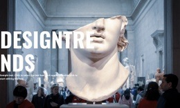 Zeitgenössische Museen - Einfaches Website-Design