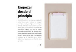 Empezar Desde El Principio Diseño De Sitios Web