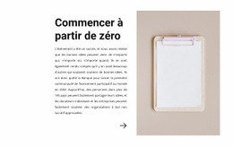 Commencer À Partir De Zéro