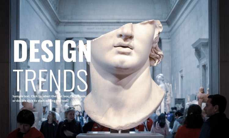 Contemporary museums Homepage Design