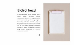 Elölről Kezd Weboldal Tervezés