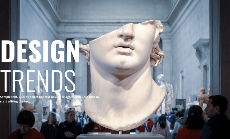 Hedendaagse musea Website ontwerp