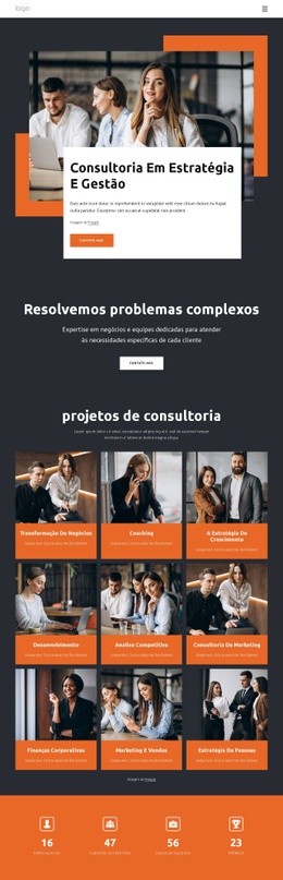 Empresa De Estratégia E Gestão - HTML Website Maker