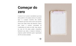 Começar Do Zero Design Do Site