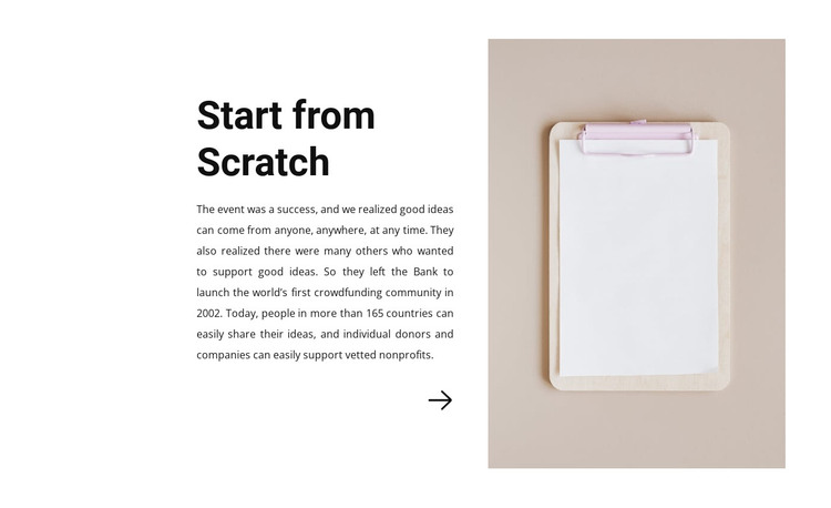 Start from scratch Woocommerce Theme