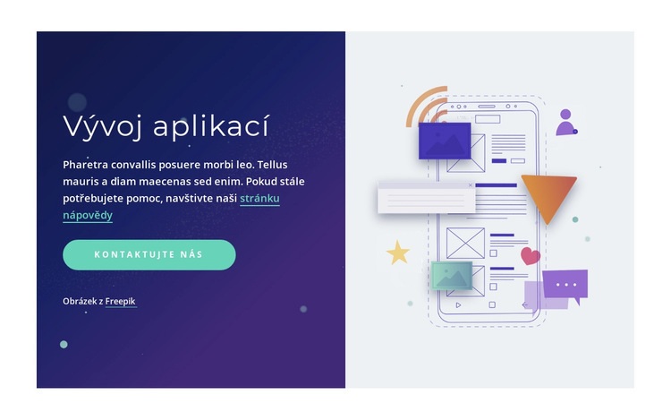 Profesionální vývoj aplikací Šablona webové stránky