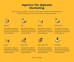 HTML-Seite Für Internet-Marketing-Agentur