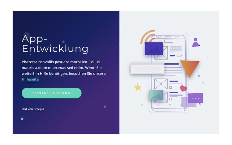 Professionelle App-Entwicklung HTML-Vorlage