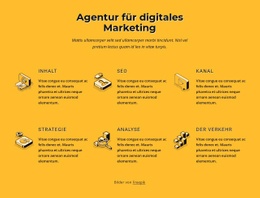 Responsive Webvorlage Für SEO-Service-Beratung