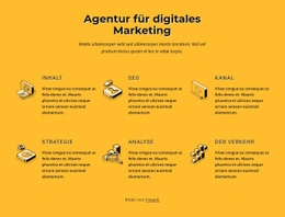 SEO-Service-Beratung - Modernes Website-Modell