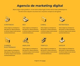 Agencia De Marketing En Internet - Plantilla De Una Página