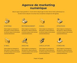 Agence De Marketing Internet - Belle Maquette De Site Web