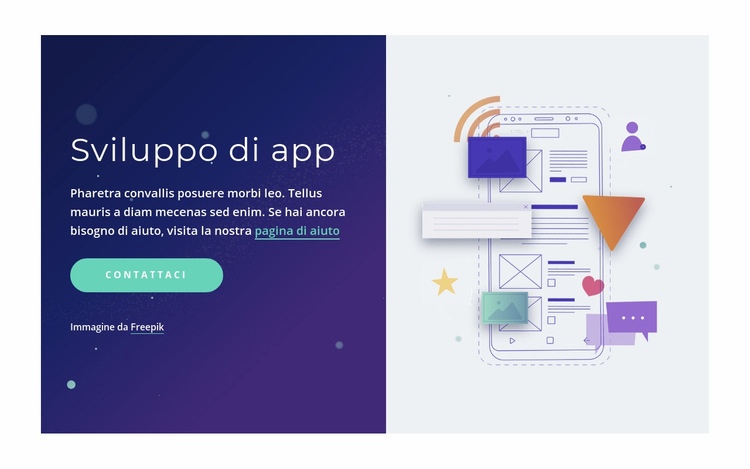 Sviluppo di app professionali Costruttore di siti web HTML