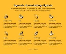 Pagina HTML Per Agenzia Di Marketing Su Internet