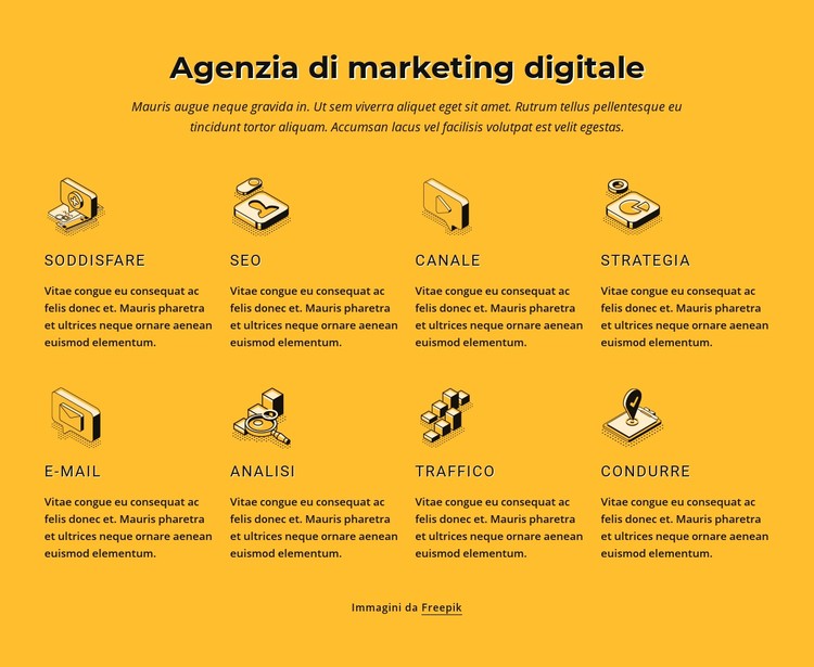 Agenzia di marketing su Internet Modello CSS