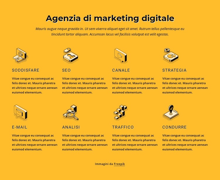 Agenzia di marketing su Internet Modello