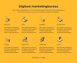 Internetmarketingbureau Website Sjabloon