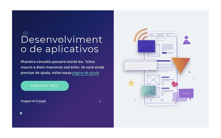 Desenvolvimento de aplicativos profissionais Template CSS