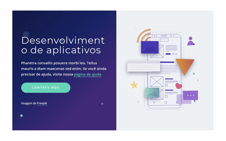 Desenvolvimento de aplicativos profissionais Template Joomla