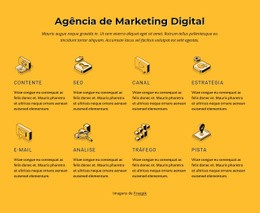 Agência De Marketing De Internet - Página De Destino Fácil De Usar