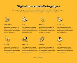 Internetmarknadsföringsbyrå - Gratis HTML-Mall