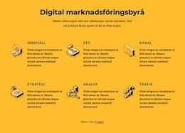 SEO -Tjänstekonsultation - Webbsidamall