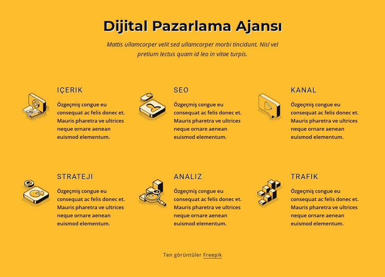 SEO hizmeti danışmanlığı HTML5 Şablonu