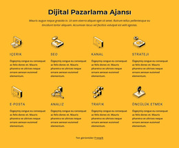 İnternet Pazarlama Ajansı - Ücretsiz Web Sitesi Şablonu