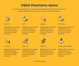 İnternet Pazarlama Ajansı Için Premium Web Sitesi Tasarımı