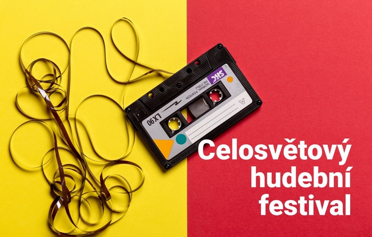 Globální hudební festival Šablona CSS