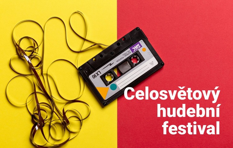 Globální hudební festival Šablona HTML