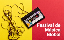Creador De Sitios Web Premium Para Festival De Música Mundial