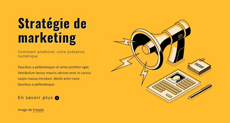 Énoncez vos objectifs marketing Conception de site Web