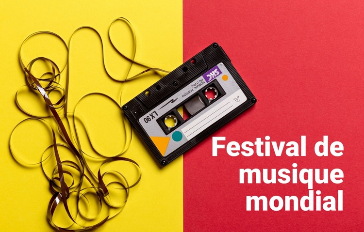Festival de musique mondial Modèle HTML