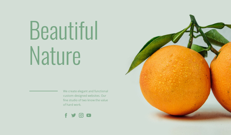 Unusual fruits  HTML5 Template