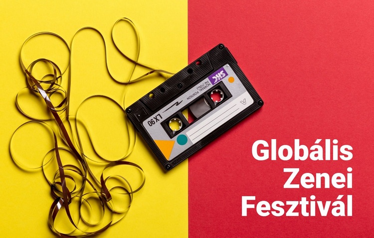 Globális zenei fesztivál CSS sablon