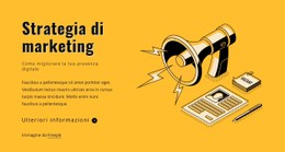 Indica I Tuoi Obiettivi Di Marketing Modello Di Griglia CSS