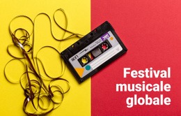 Festival Musicale Globale Modello Di Sito Web CSS