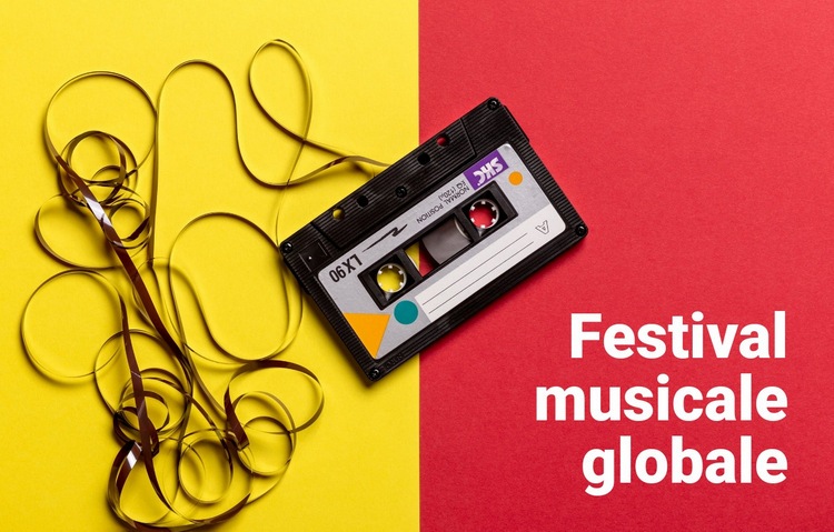 Festival musicale globale Pagina di destinazione
