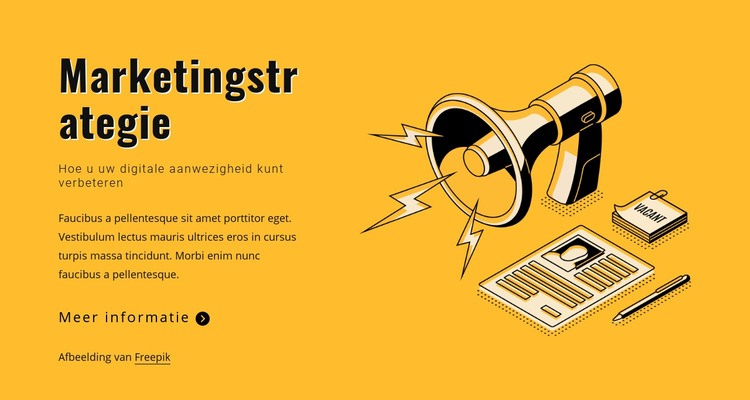 Geef uw marketingdoelen op Website Builder-sjablonen