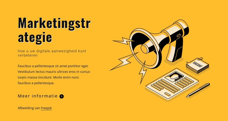 Geef uw marketingdoelen op Website ontwerp