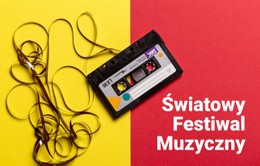 Premium Kreator Stron Internetowych Dla Światowy Festiwal Muzyczny