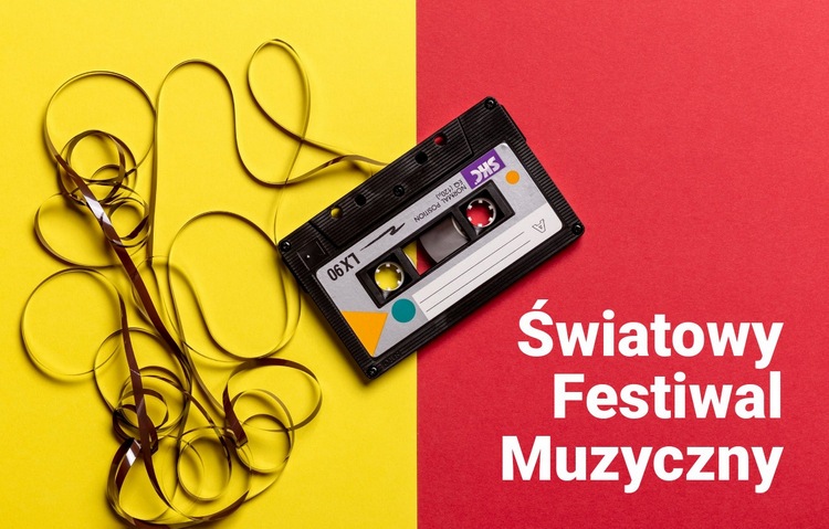 Światowy festiwal muzyczny Szablony do tworzenia witryn internetowych