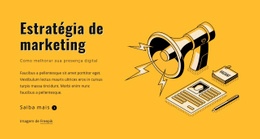 Um Design De Site Exclusivo Para Declare Seus Objetivos De Marketing