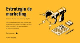 Modelo HTML5 Exclusivo Para Declare Seus Objetivos De Marketing