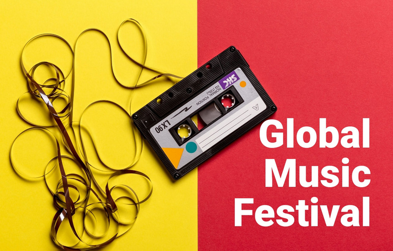 Global music festival  Web Page Design