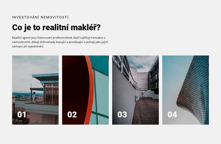 Špičkoví realitní makléři Šablona HTML