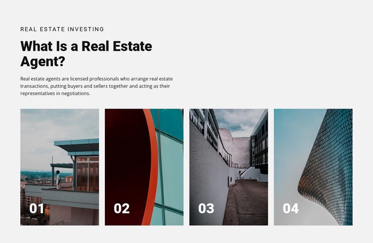 Top real estate agents CSS Template