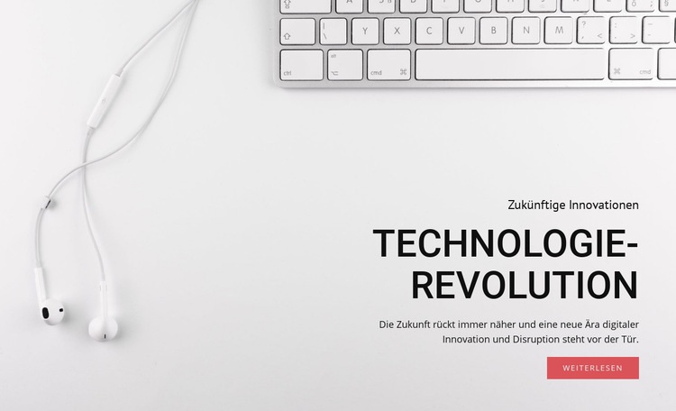 Technologie- und Ausrüstungsrevolution HTML Website Builder
